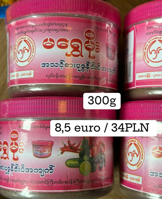 Ma Shwe Moe Ready-to-Eat Spicy Fermented Fish Paste with Prawn – 300g