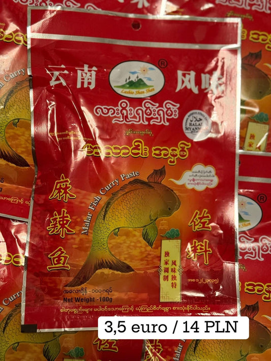 🐟 Lashio Shan Shan Mala Fish Curry Paste – 100 g