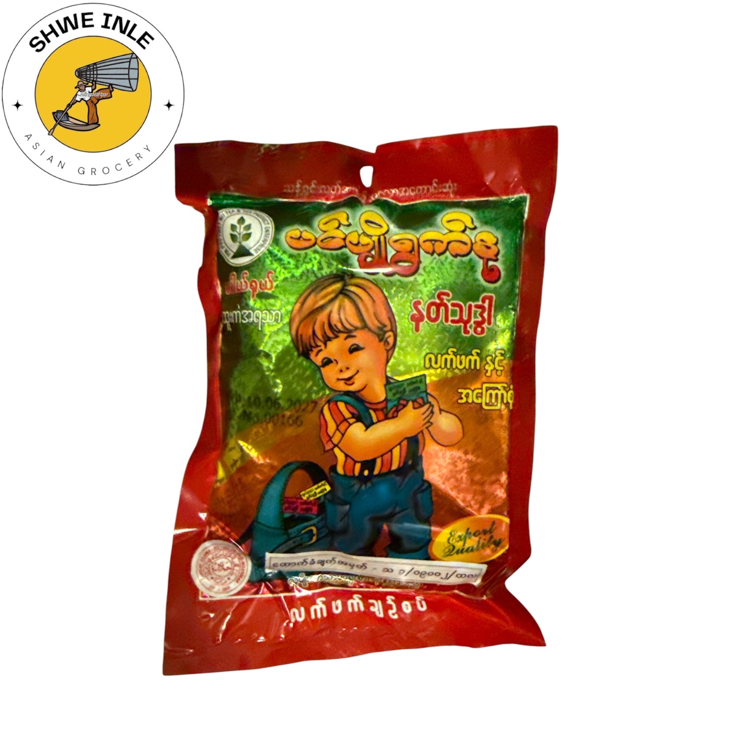 ပင်ပျို ရွက်နု လက်ဖက် +အကြော်စုံ 100g