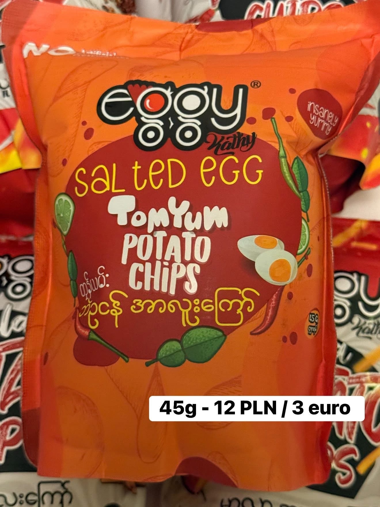 Eggy - တုံ့ယမ်း ဘဲဥငံ အာလူးကြော် 45g