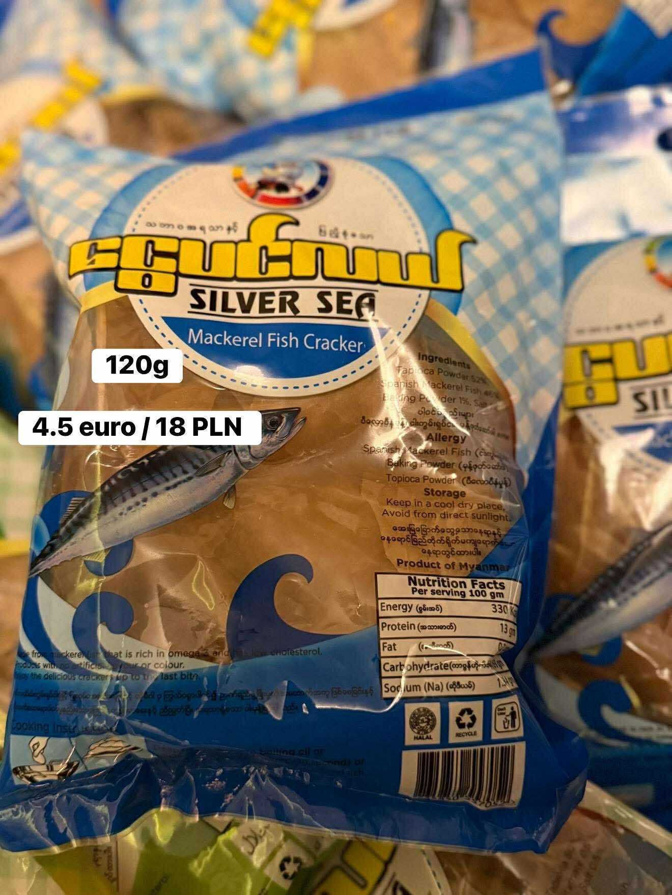 Sliver sea fish cracker