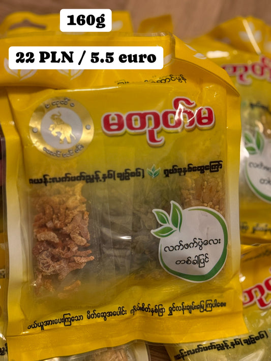 မတုတ်မ လက်ဖက် ချဉ်စပ် + ပဲကြော် 160g
