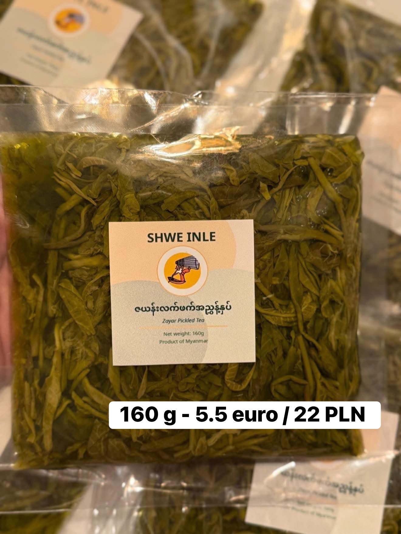 ရွှေအင်းလေး ဇယန်းလက်ဖက်ညွှန့် ဆိမ့် 160g