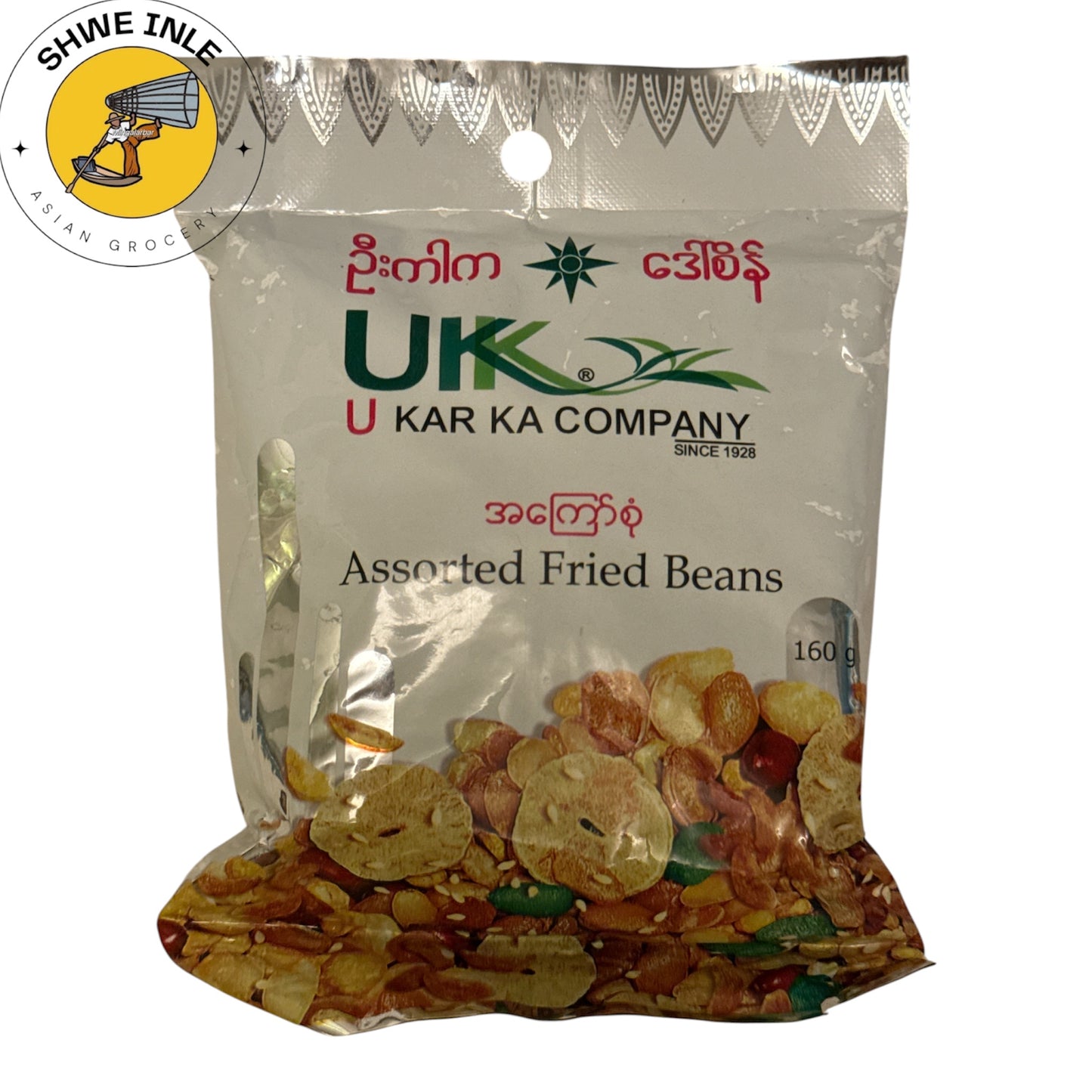 U K K ပဲ အကြော်စုံ 160g