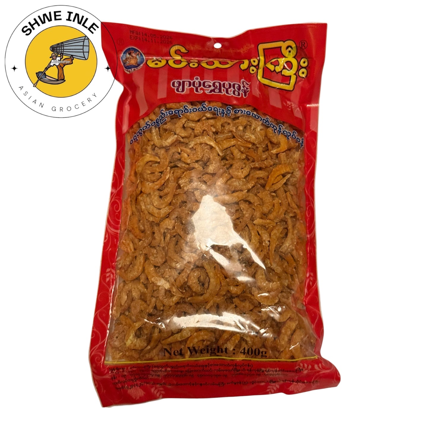 မင်းသားကြီး ဖျာပုံပုဇွန်ခြောက် 400g / Min Thar Gyi Dried Prawn